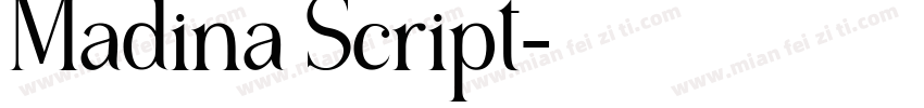 Madina Script字体转换